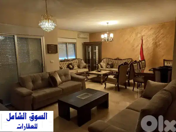 شقة مفروشة 140 متر مربع في جديدة المتن مع إطلالة...