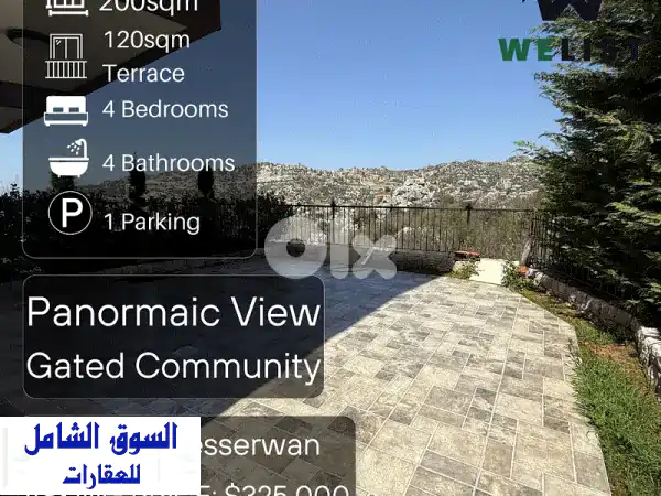 200 sqm Triplex + 120 sqm Terrace for sale in Faytroun   NW25 MTFT200325