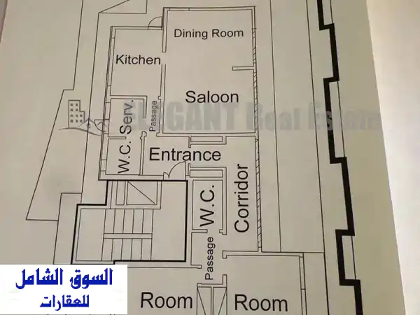 شقة فسيحة للبيع في بدارو - تراس ضخم بسعر مغرٍ!