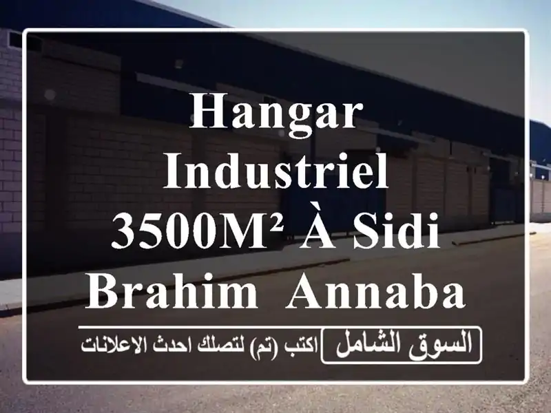 Hangar Industriel 3500m² à Sidi Brahim, Annaba - Idéal Production/Stockage