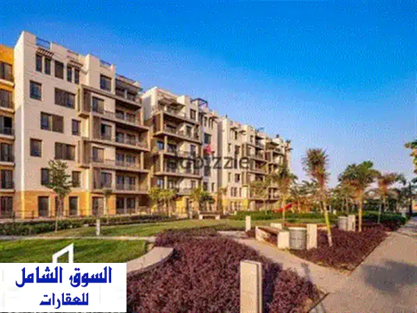 شقة أرضي بحديقة ١٨٧م + ١٢٠م جاردن استلام فوري في كمبوند ميفيدا بالتجمع الخامس - فرصة ذهبية!