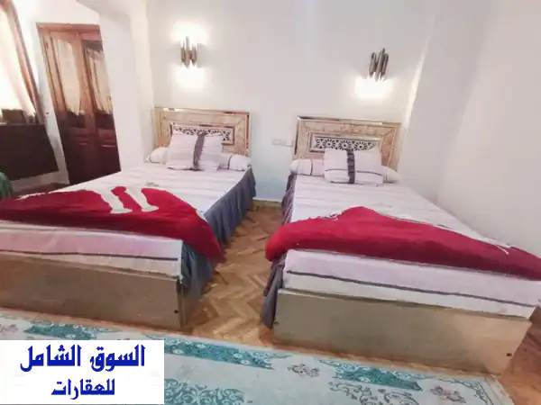 شقة مفروشة فاخرة للإيجار اليومي والشهري بالمهندسين...