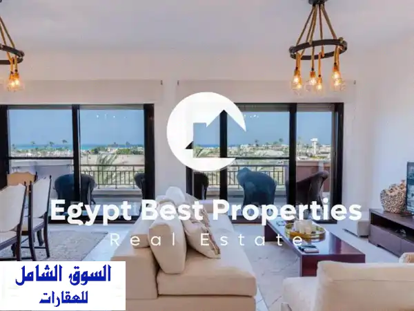 شاليه فاخر ٣ غرف نوم في مراسي - إطلالة بحرية...