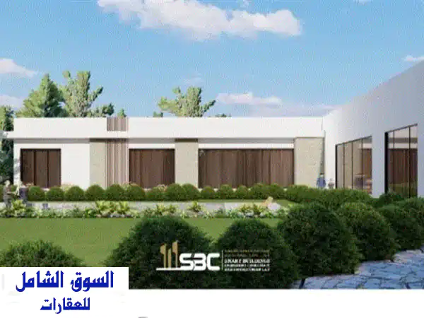 استراحة فاخرة في مزارع الباهية | غرفتين نوم وحمامين وحديقة واسعة | للإيجار بعد شهرين