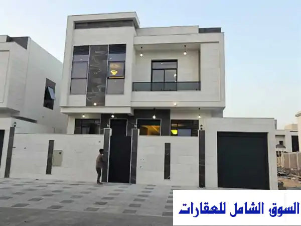 فيلا للبيع في منطقة الباهية 5 غرف ماستر شامل تكييفات مركزية  تمويل عقاري عجمان