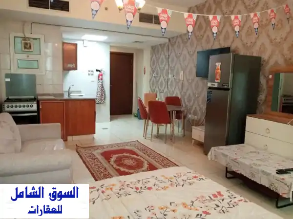 استوديو فاخر بالفرش في أبراج الأورينت، عجمان -...