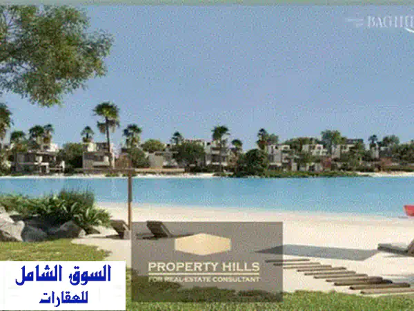 شاليه أرضي فاخر بجاردن خاص في مرسى باغوش - الساحل الشمالي | قسط حتى 8 سنوات!