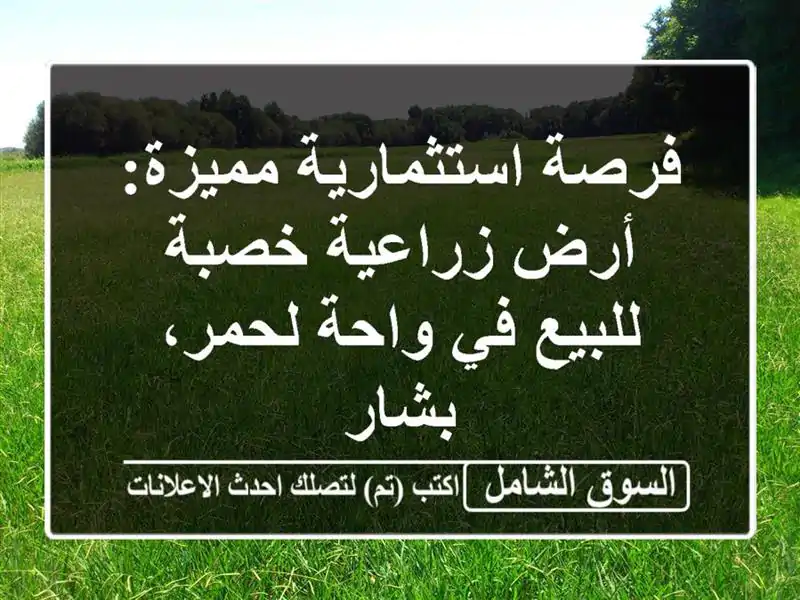 فرصة استثمارية مميزة: أرض زراعية خصبة للبيع في...