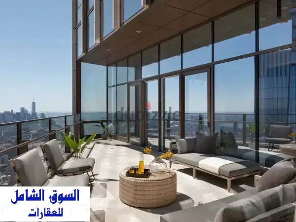 بنتهاوس فاخر للبيع في قلب المدينة - إطلالة...