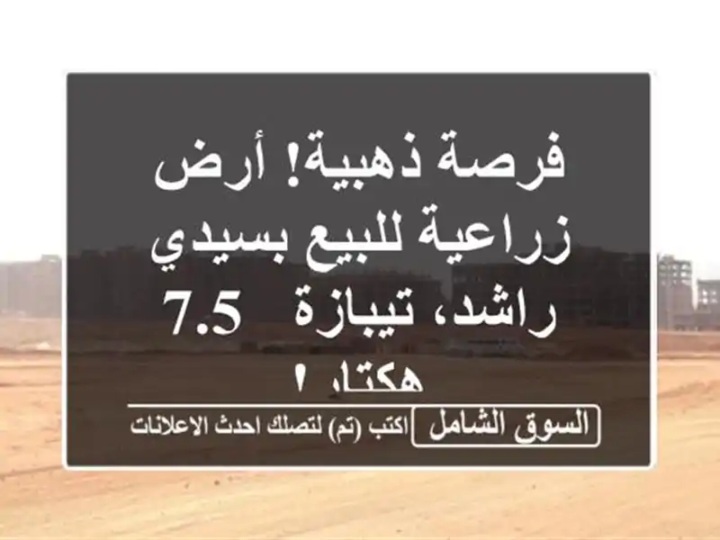 فرصة ذهبية! أرض زراعية للبيع بسيدي راشد، تيبازة -...