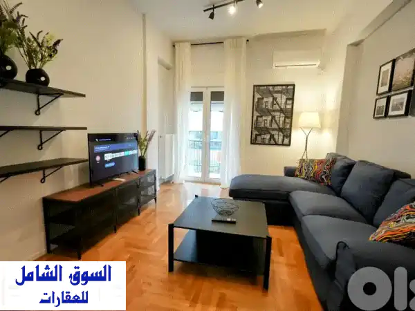 شقة مُريحة بغرفة نوم واحدة في قلب أثينا - إيجار...