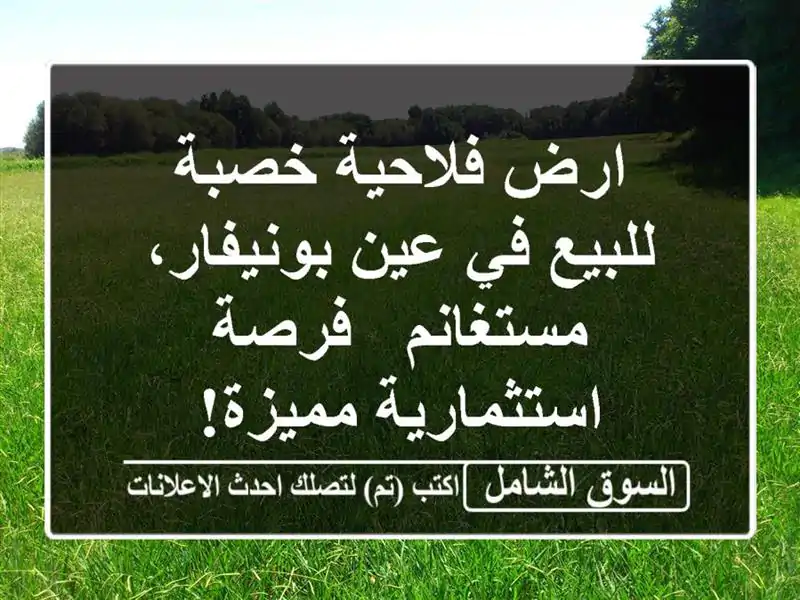 ارض فلاحية خصبة للبيع في عين بونيفار، مستغانم -...