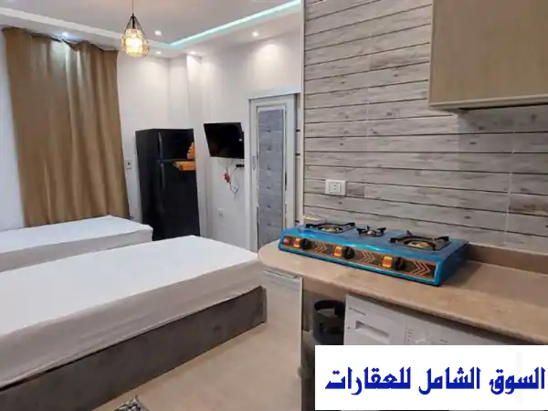 ستوديو مفروش فاخر للإيجار في قلب 6 أكتوبر - بالقرب...