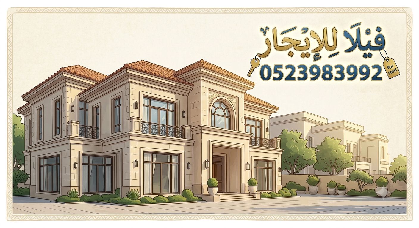 فيلا للإيجار في محمد بن زايد