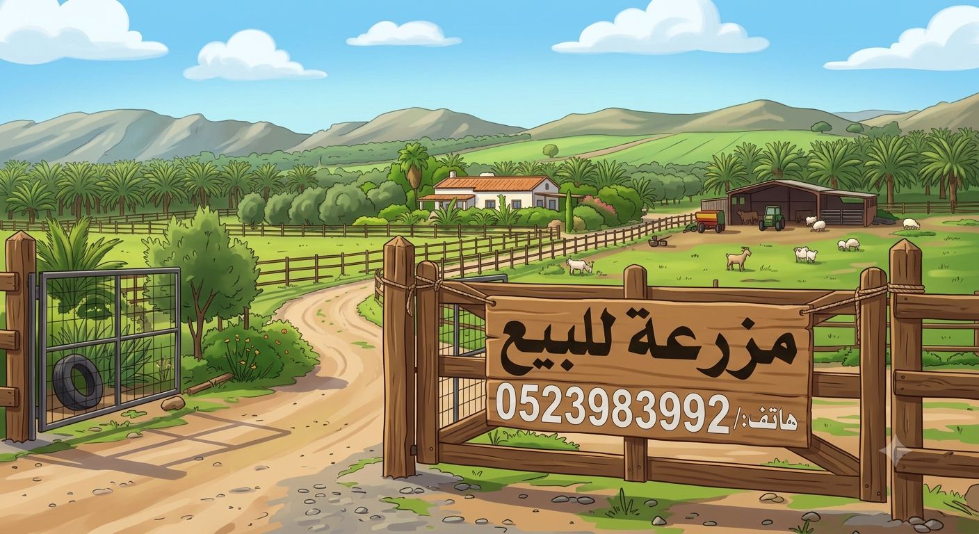 مزرعة للبيع فى ناهل