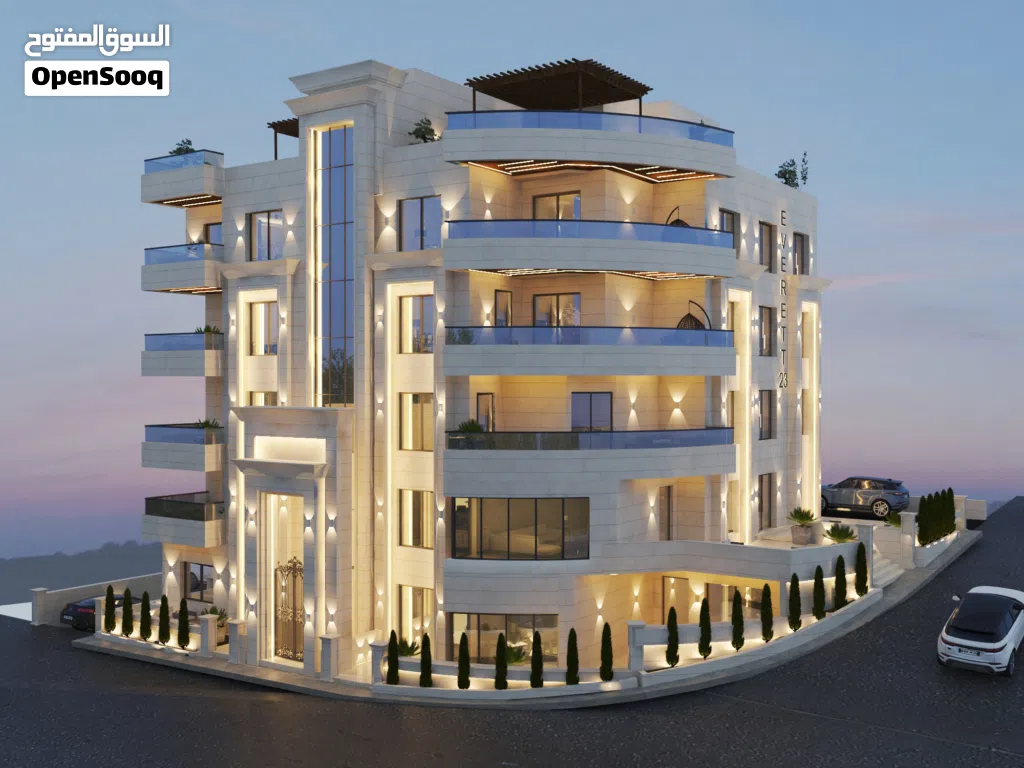 بكهرباء مجانية و تدفئة مركزية شقة للبيع في الجبيهة مساحات 170-235م2  في حي المنصور الجبيهه