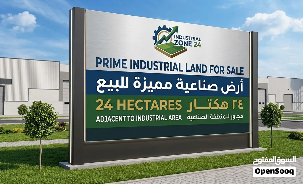 ارض للبيع قرب المنطقة صناعية