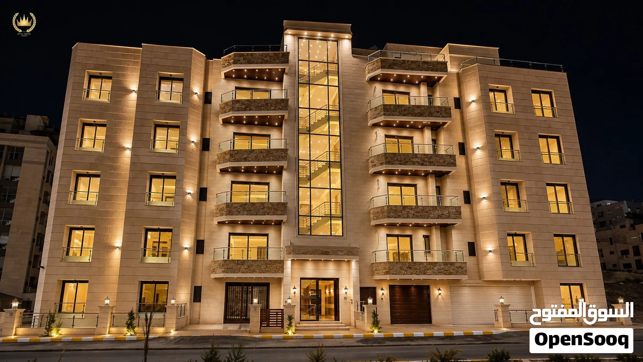 شقة للبيع طابق ارضي 95م مع ترس 50م (سكنية - استثمارية) في ديرغبار شارع ال 60 ، مطبخ راكب ، تدفئة غاز