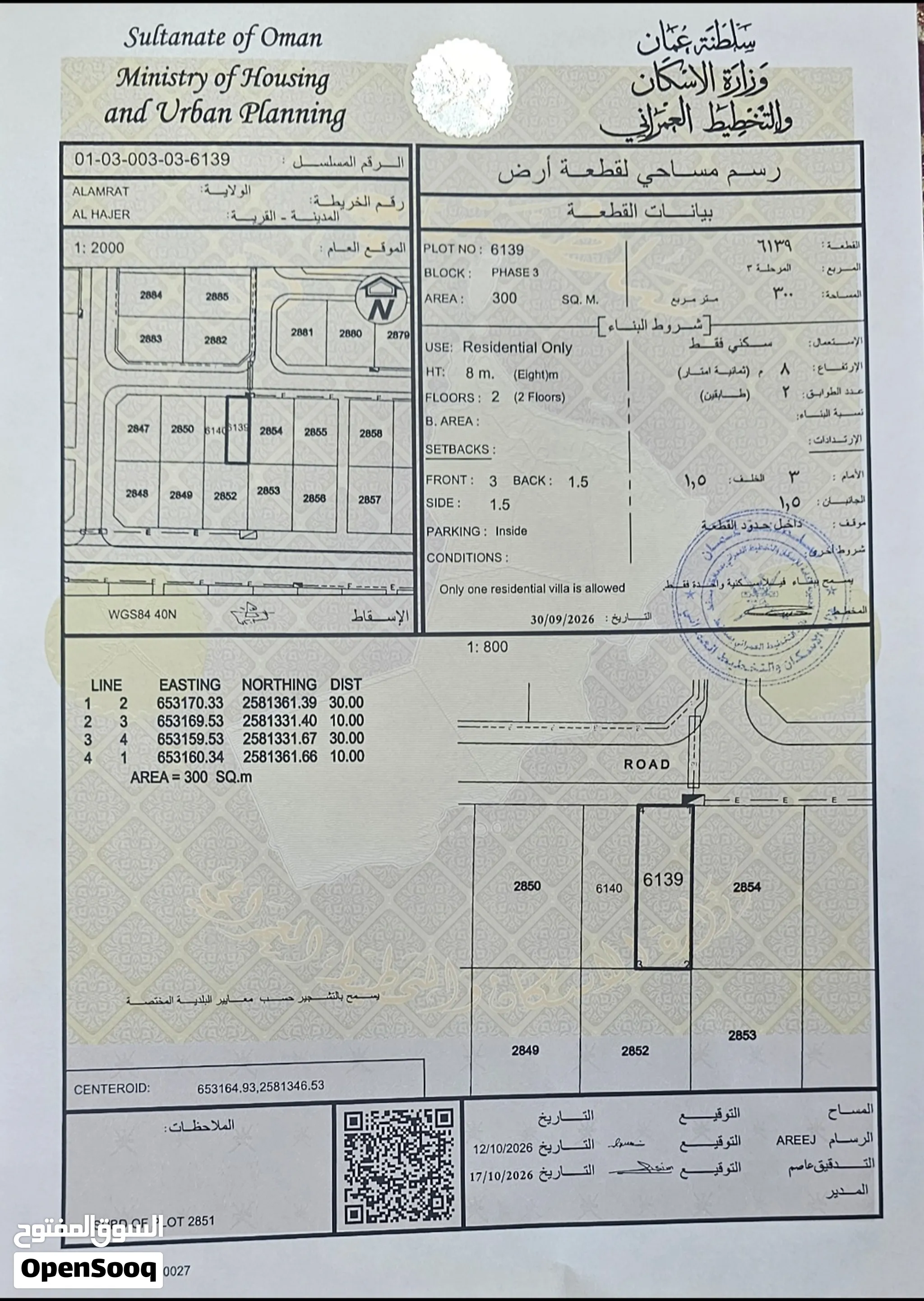أرض سكنية في الحاجر الأولى