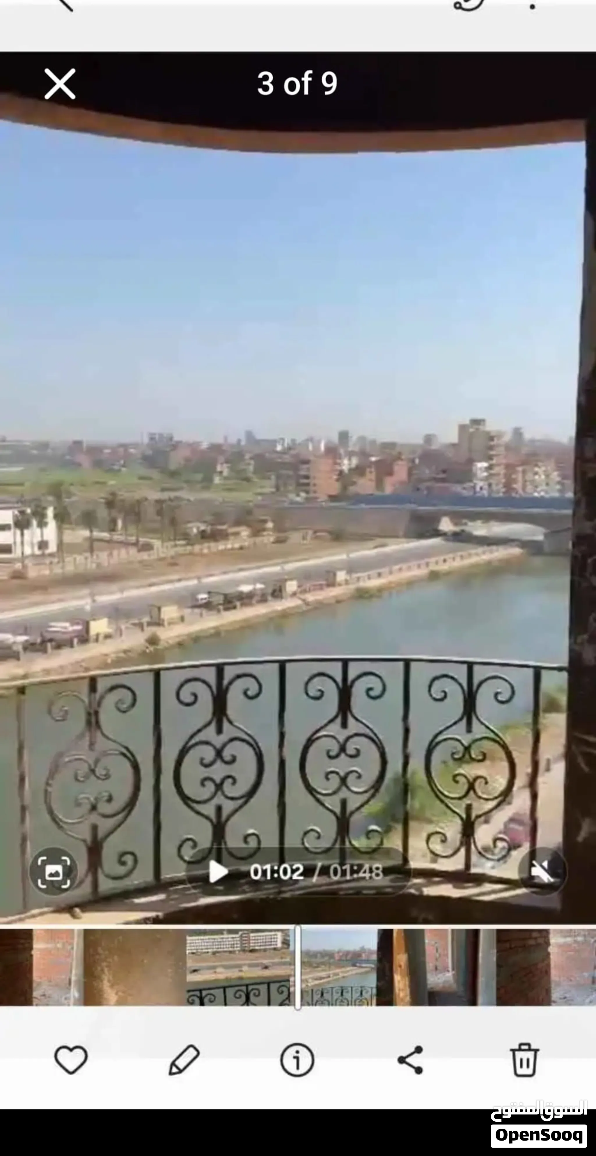 شقة للبيع كورنيش بنها اتريب رخصة عداد كهرباء ومياه الدور التاسع علي 3 شوارع غير مجروحه نهائيا