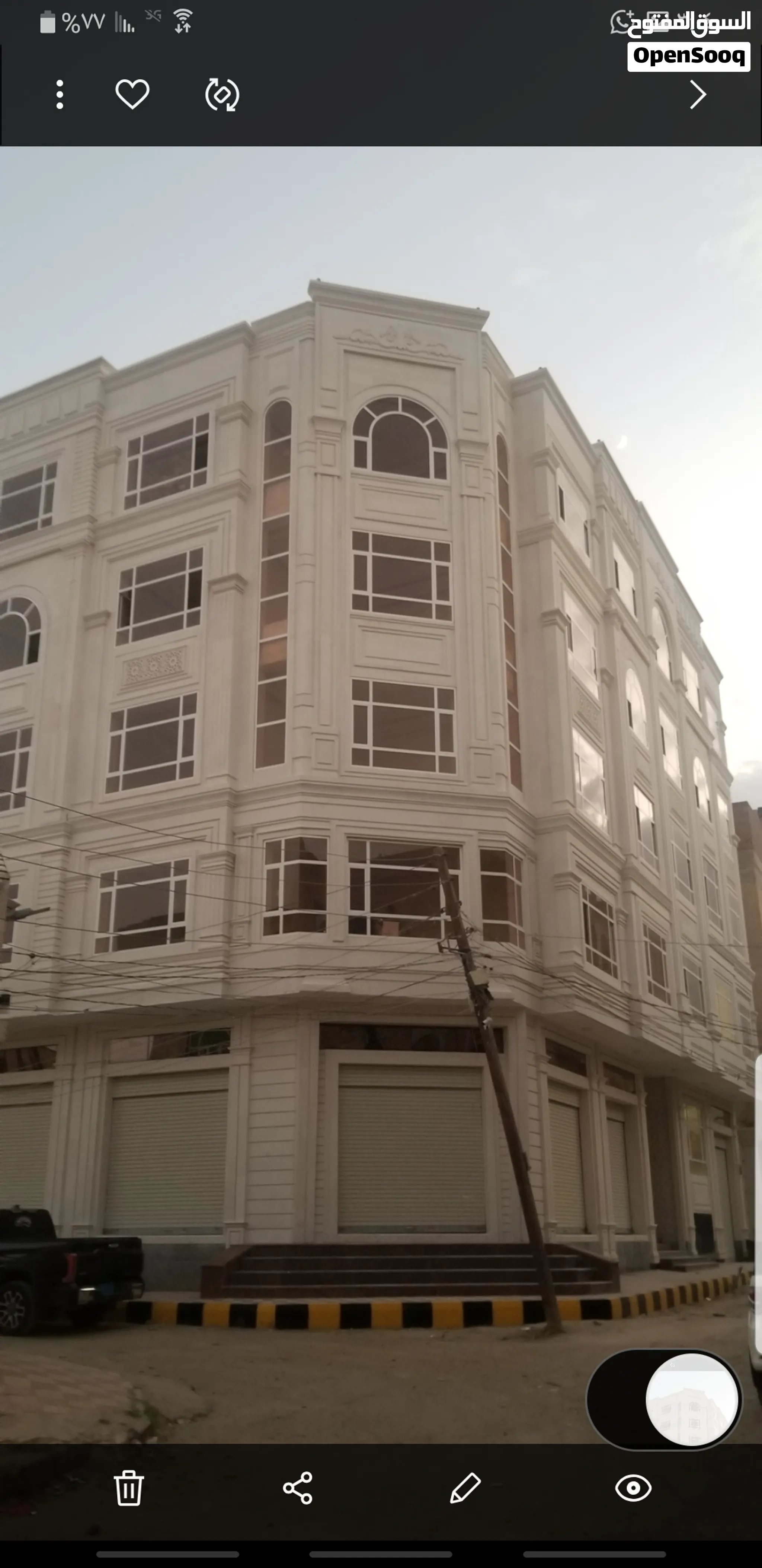 عماره استثماريه للبيع بمليون دولار شارعين حي راقي عمل شخصي موقع روعه شقق فخامه تشاطيب سوبر