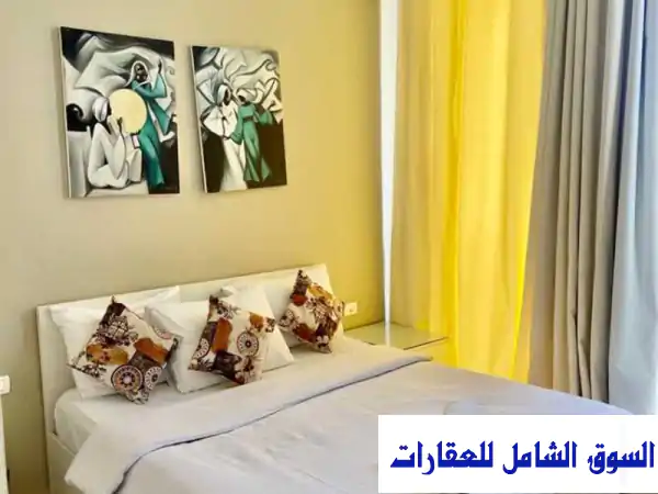 فرصة لا تعوض! استوديو مفروش فاخر غرفتين بحديقة...