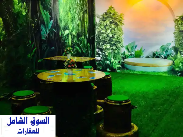 فرصة استثمارية ذهبية: كافيتريا متخصصة لحفلات وأعياد ميلاد الأطفال للبيع في عجمان الراشدية