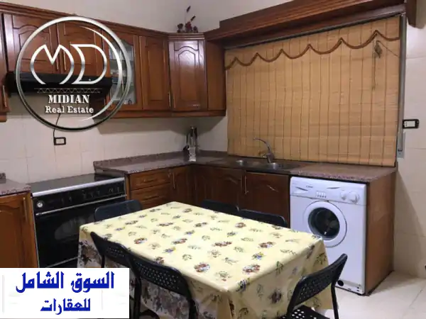 رقم الاعلان 7287 شقة شبه أرضي مفروشة للإيجار ضاحية الرشيد مساحة 180م مع تراس 60م تشطيبات وفرش سوبر ...