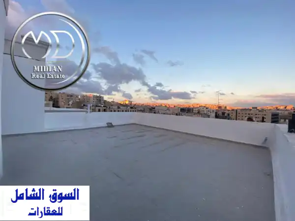 شقة دوبلكس فاخرة للبيع بتلاع العلي مع رووف | طابق أخير وإطلالة ساحرة | تشطيبات سوبر ديلوكس عصرية