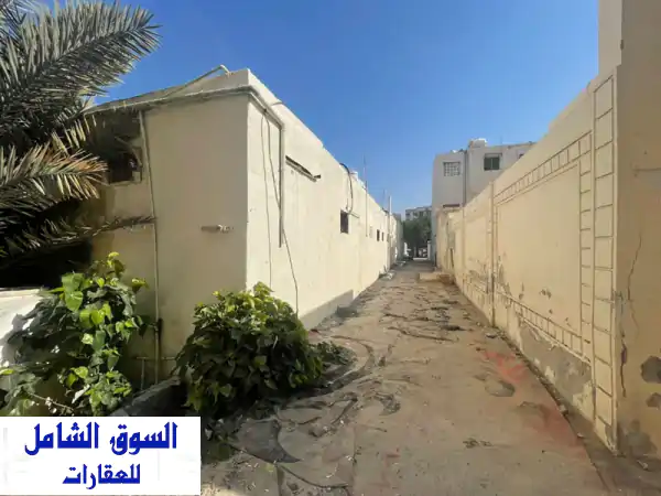 بيت عربي للبيع في عجمان منطقة الرميلة قريب من الكورنيش مساحة 2300 قدم مؤجر 70 ألف مقسم الى قسمين ...