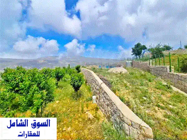 فرصة العمر في ترشيش: أرض 980 م² بإطلالة جبلية خلابة | منطقة بناء 25/50