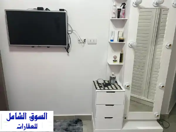 استوديو مفروش فاخر للإيجار بمدينة نصر: المرشدي لاند مارك - مدد طويلة شاملة