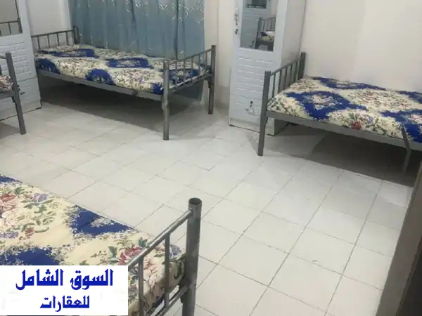 سكن شباب عربي موظفين للإيجار الشهري بالشارقة - المجاز 2: نظافة يومية، راحة، وموقع حيوي!
