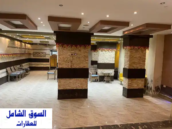 مطعم وكافية 90م خلف نادي الصيد وواجهة 9م...