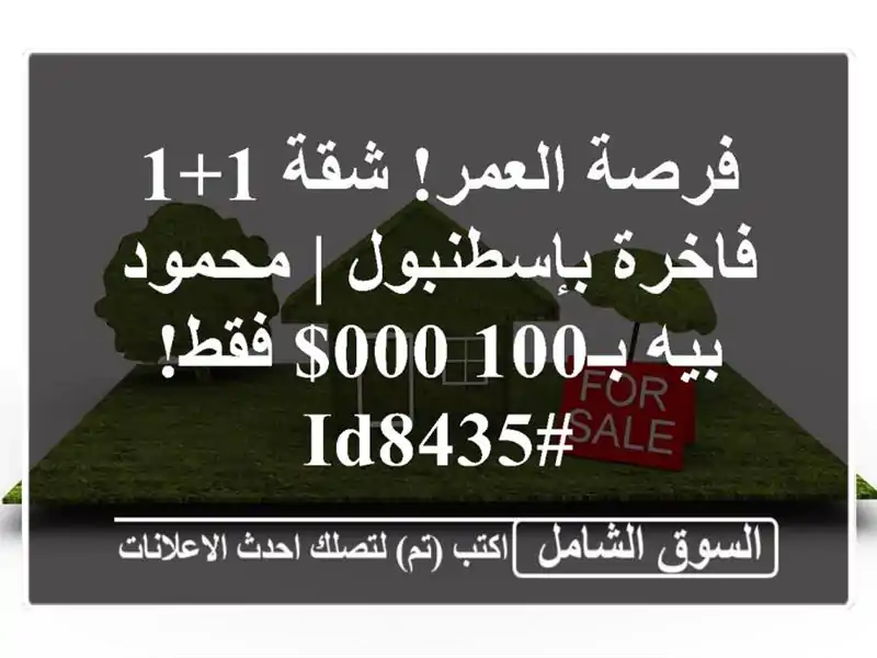 فرصة العمر! شقة 1+1 فاخرة بإسطنبول | محمود بيه...