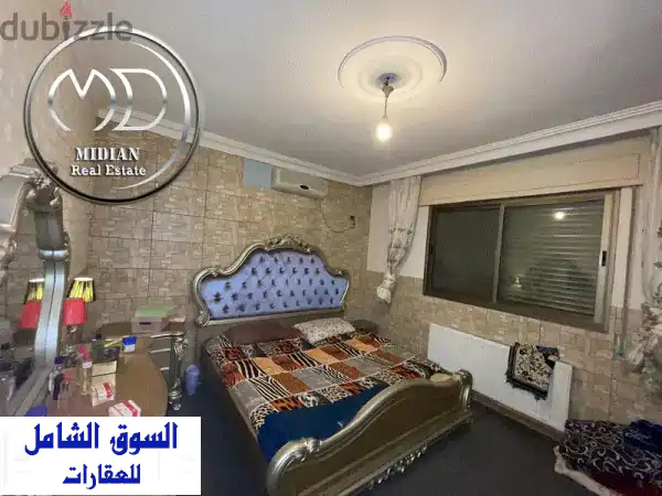 شقة شبه ارضي للبيع ضاحية الرشيد مساحة 175 م مع ترس 60 م تشطيبات سوبر ديل