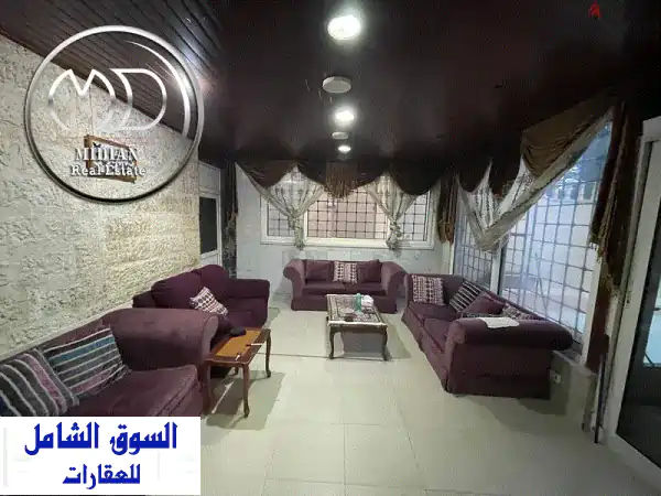 شقة شبه ارضي للبيع ضاحية الرشيد مساحة 175 م مع ترس 60...