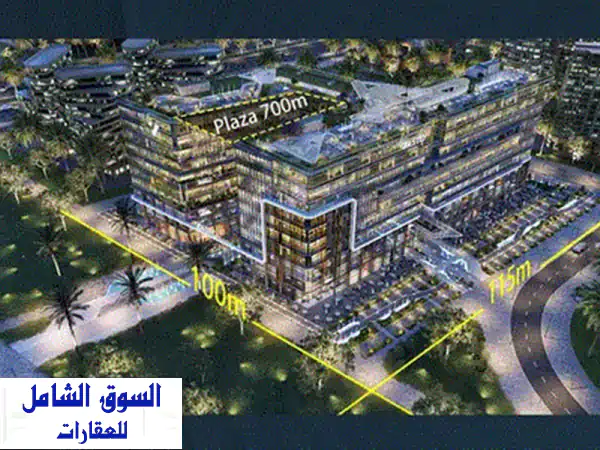 صيدليتك بـ Pyramids City! امتلك 102م متشطبة بالتكييفات وقسط على 8 سنين