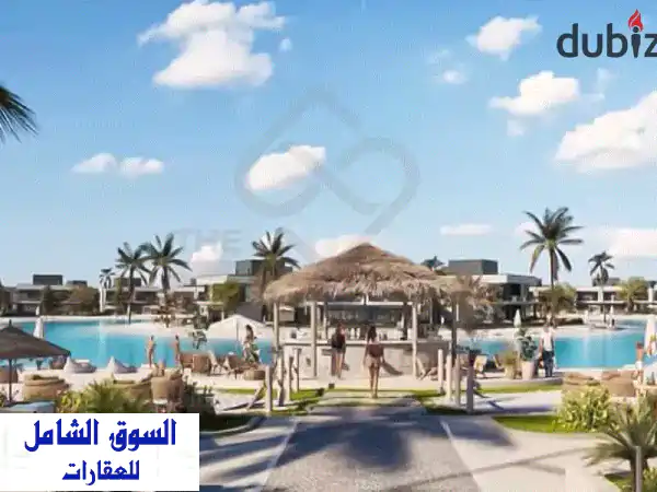 امتلك شاليه فاخر 90م بحديقة 61م في Q North الساحل الشمالي...