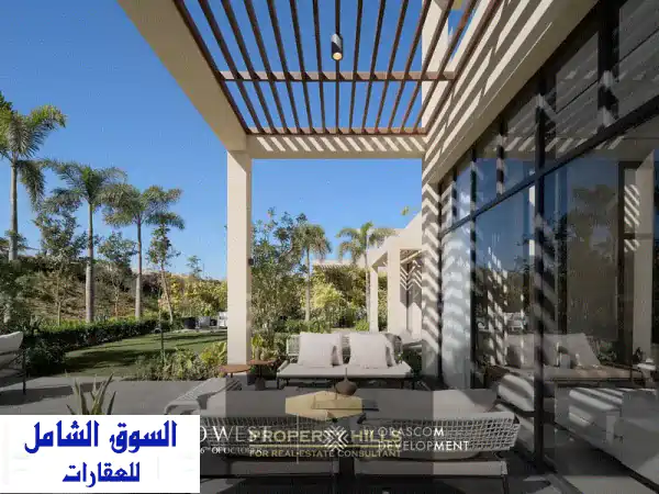 O West استلام فوري: دوبلكس فاخر بجاردن وإطلالة بحيرات...