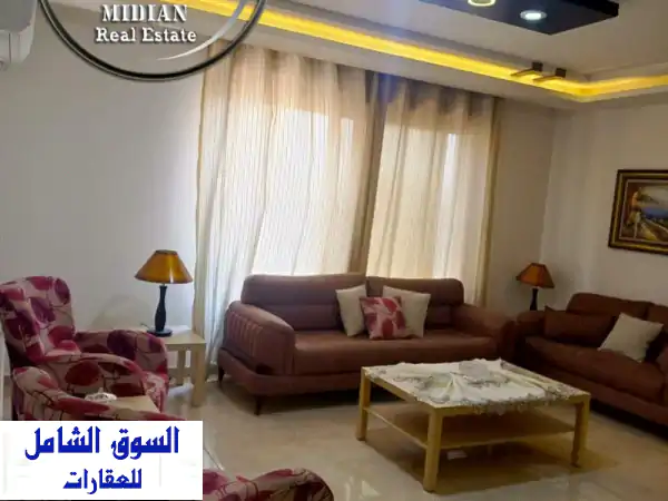 شقة مفروشة فاخرة للإيجار بدير غبار | 130م سوبر ديلوكس...