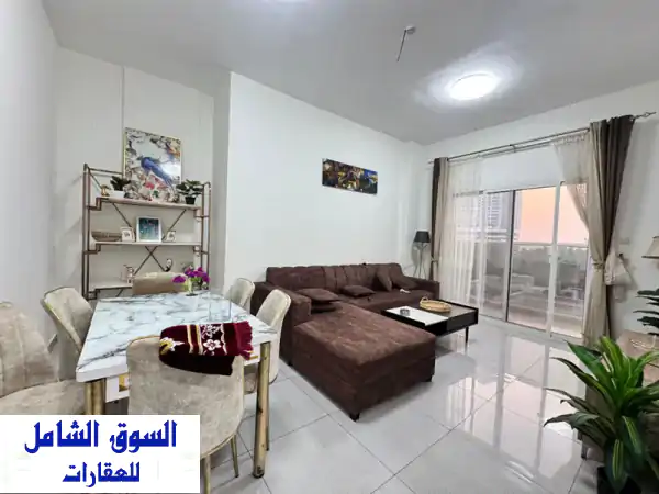 شقة غرفتين وصالة مفروشة للإيجار الشهري بناية جديدة...