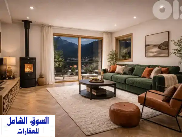 شاليه دوبلكس للبيع في فاريا 110م: إطلالة جبلية...