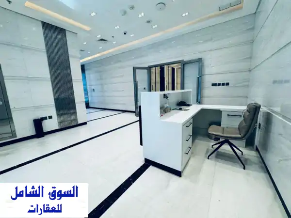 مكتب فاخر للإيجار 245م² بالعاصمة (الشرقية) | برج جديد...