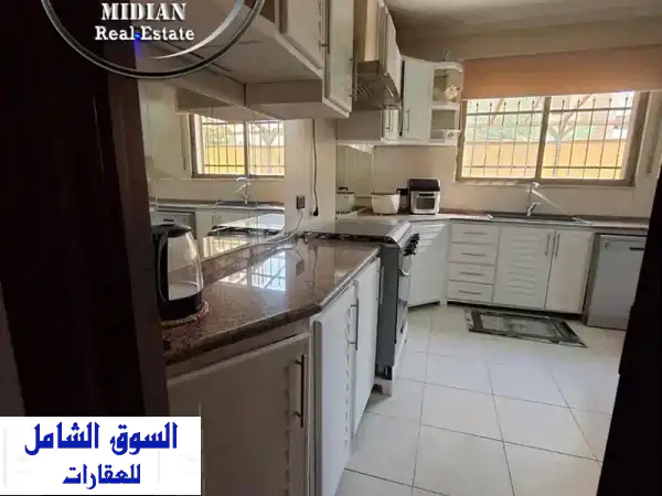 شقة أحلامك بأم السماق! مفروشة شبه أرضي 170م بحديقة 150م وترس | تشطيبات سوبر ديلوكس - بدون عمولة!