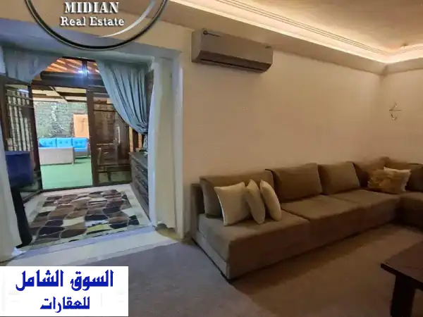 شقة أحلامك بأم السماق! مفروشة شبه أرضي 170م بحديقة...