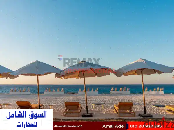 مكيف بالكامل اطول فترة سداد فيو مفتوح علي لاجون شاليه...