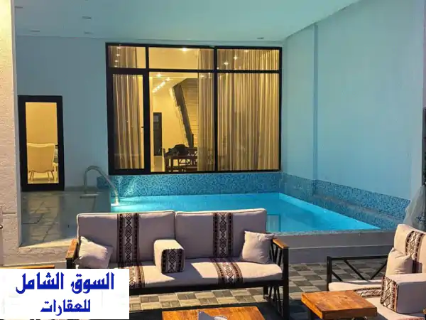 شاليه VIP للإيجار السنوي بمدينة صباح الأحمد البحرية...