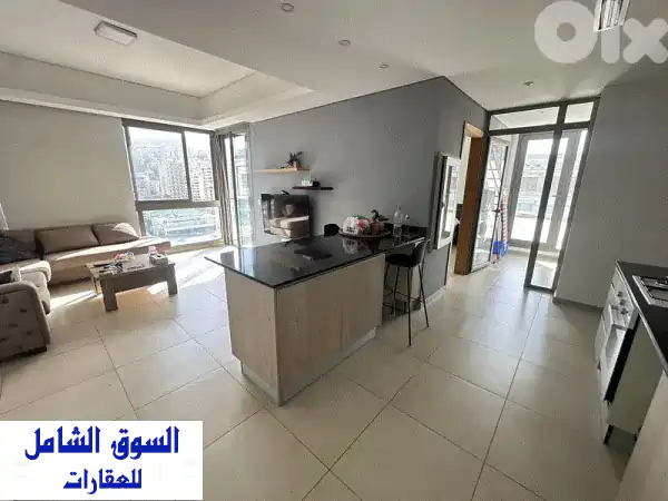 شقة فاخرة مفروشة للبيع بواجهة بحرية ضبية | تراسين 100م²...