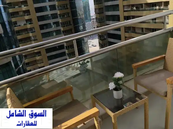 للبيع: استوديو فاخر ومفروش بالكامل في أبراج الهورايزون | استثمار عقاري بدخل شهري مرتفع